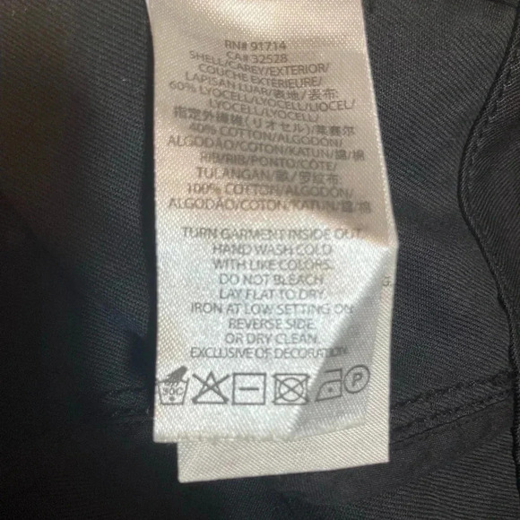 Armani Exchange Coat Black Asymmetrical Jacket Women’s Size Small MSRP $299 - Picture 9 of 10